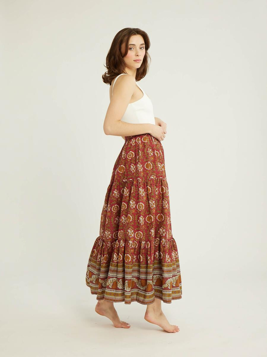 Paola Skirt in Cinnabar by MILLE - SALE