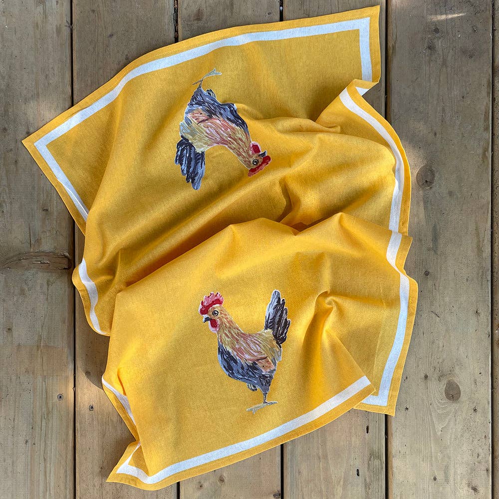 Rooster Floursack Kitchen Towel by Mahogany