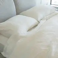 Linen Queen Bedspread - White
