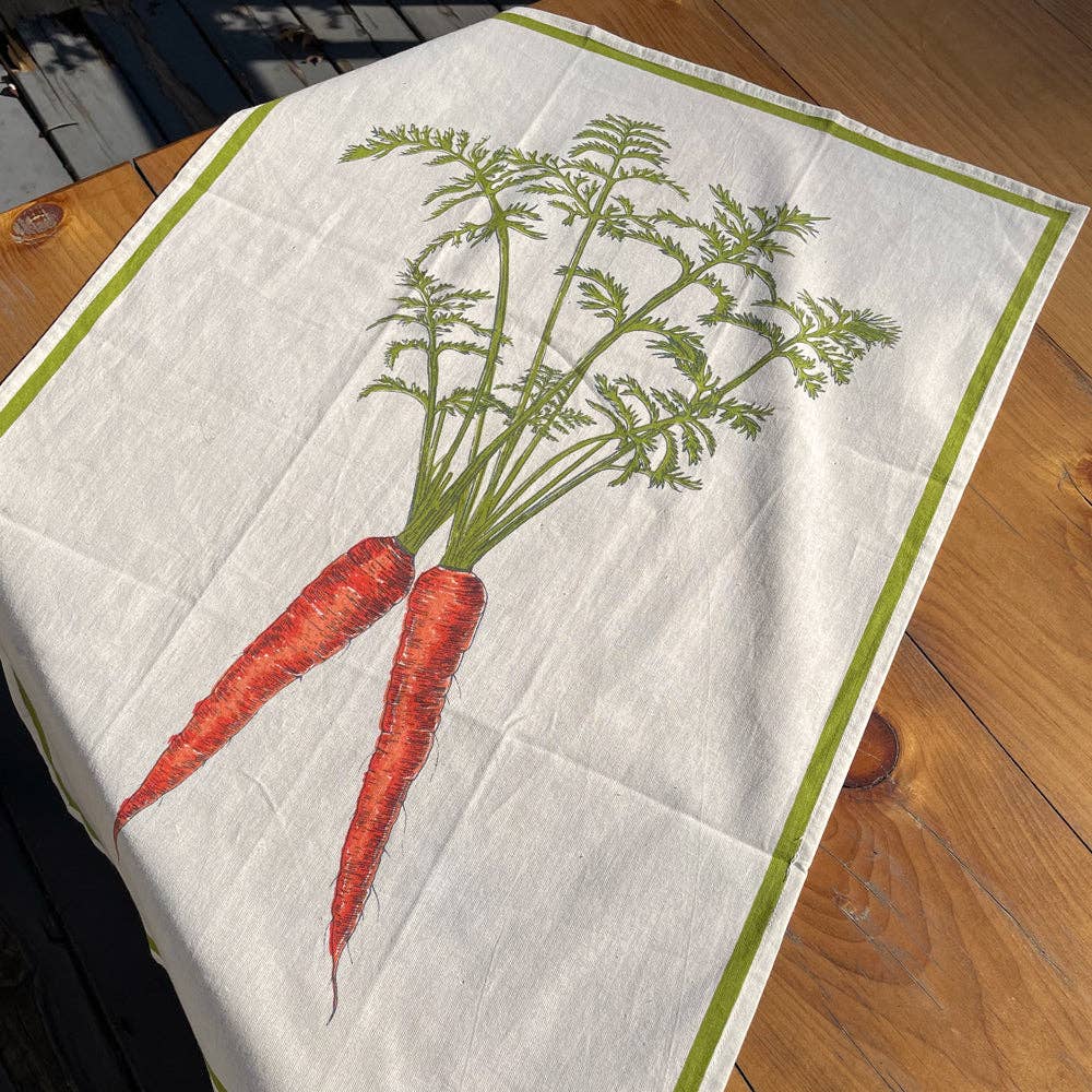 Carrot Floursack Kitchen Towel