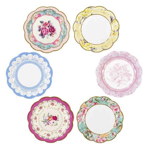 Small Plates Truly Vintage Paper Plates - 12 Pack