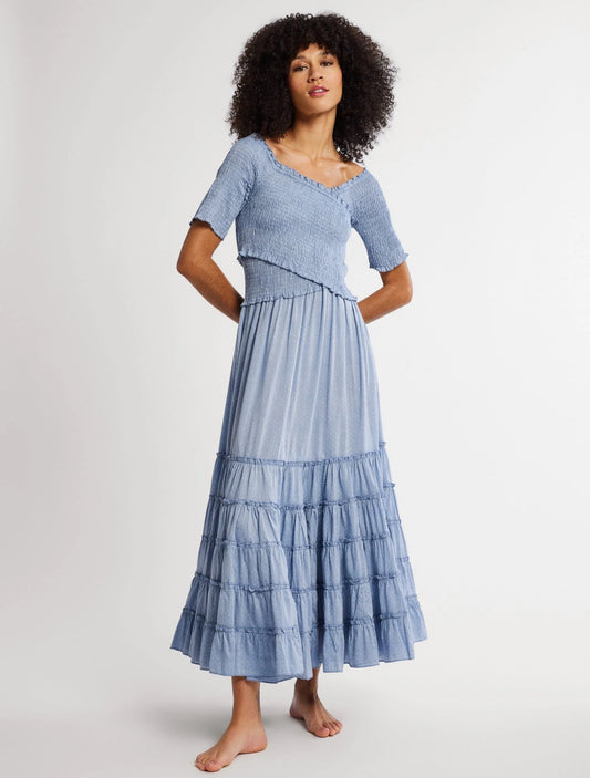 Celia Dress in Chambray Dot by Mille