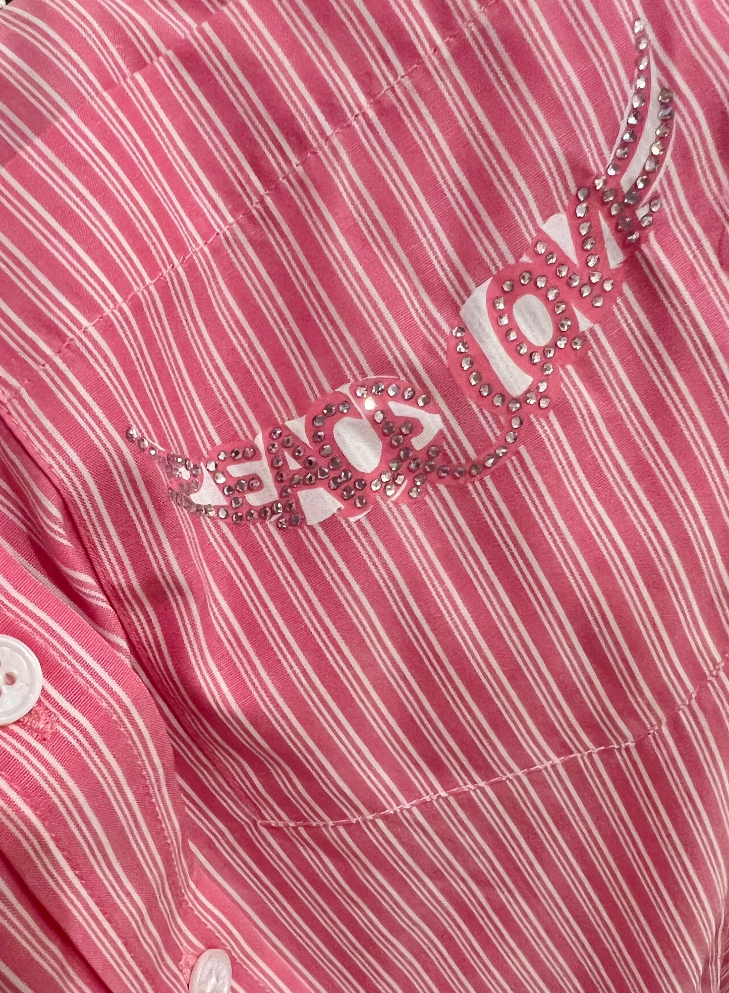 Taskiz Diamanté Shirt - Pink SALE