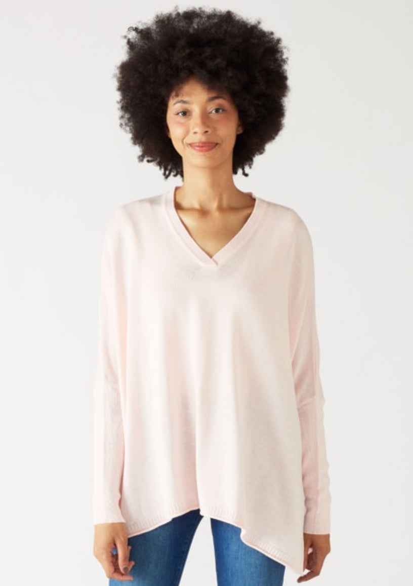 Catalina V-Neck Sweater - Sorbet Pink by MERSEA