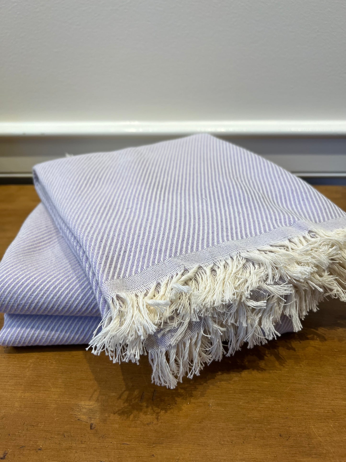 Towel Turkish Lavender with Fringe by The Adorn Co. - SALE