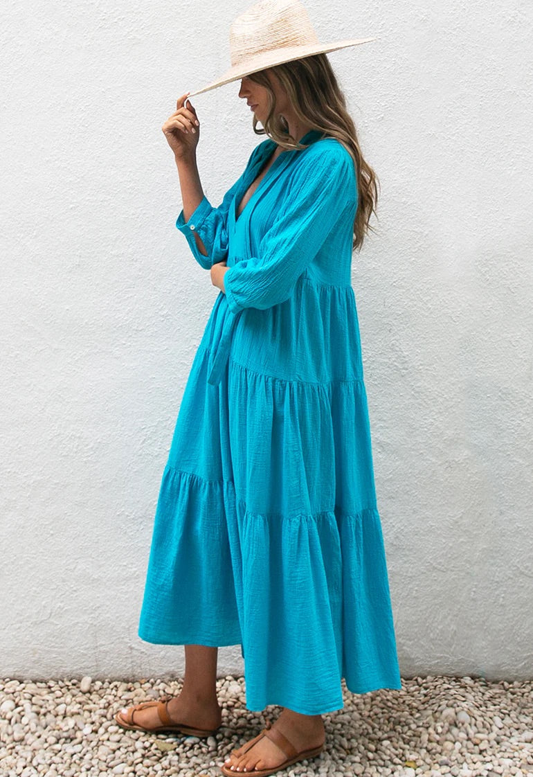 Giselle Coverup in Mare Blue by HONORINE -SALE