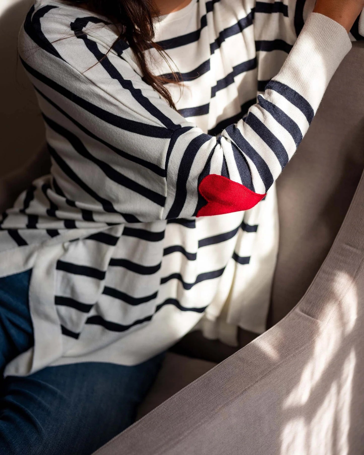 Amour Sweater - Navy Stripes by MERSEA