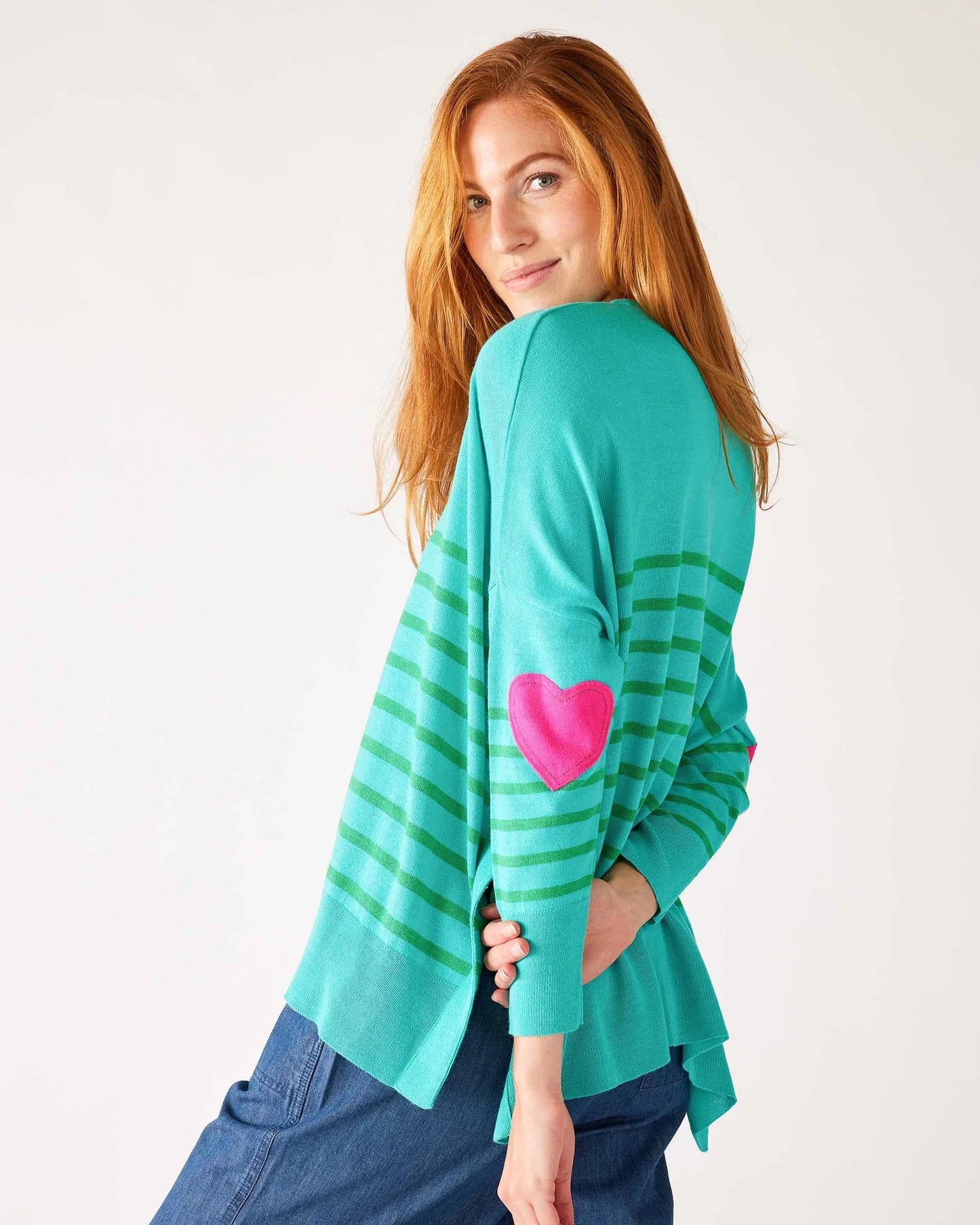 Amour Sweater - Jade Stripe by MERSEA