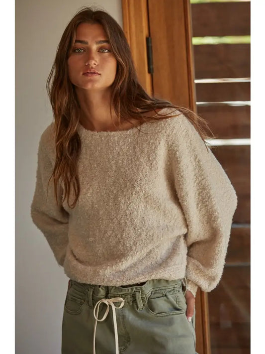 Lyra Sweater Natural Crop Pullover