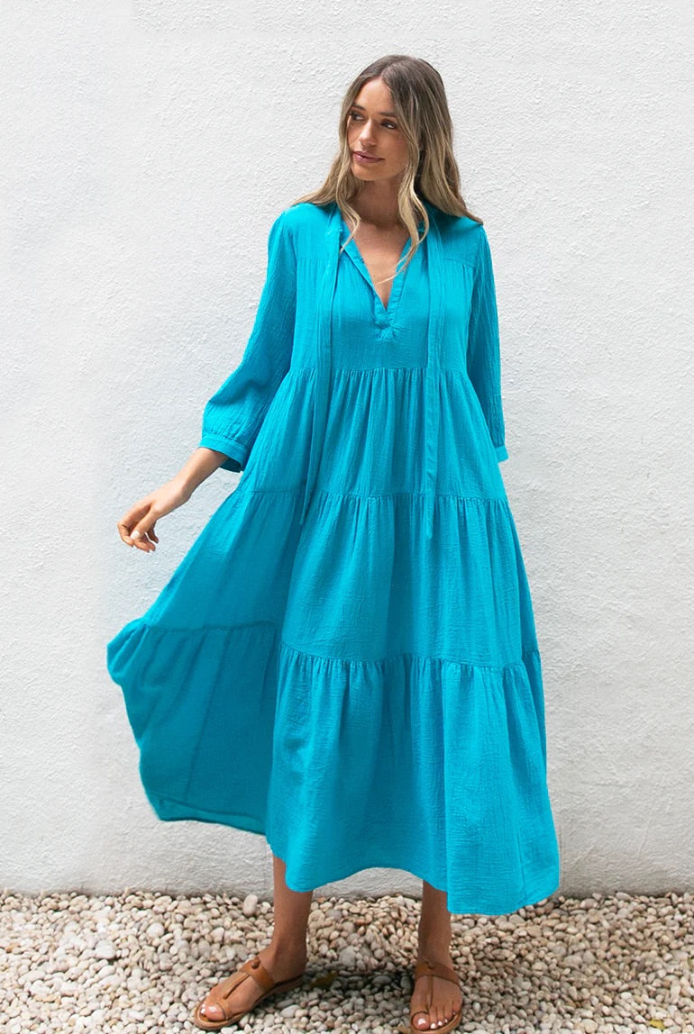 Giselle Coverup in Mare Blue by HONORINE -SALE