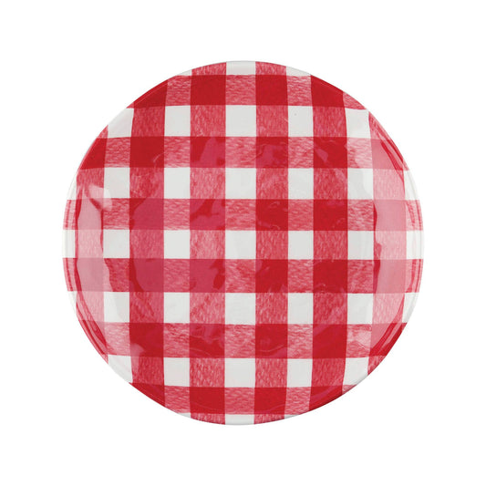Gingham 6" Melamine Plates in Red - SALE