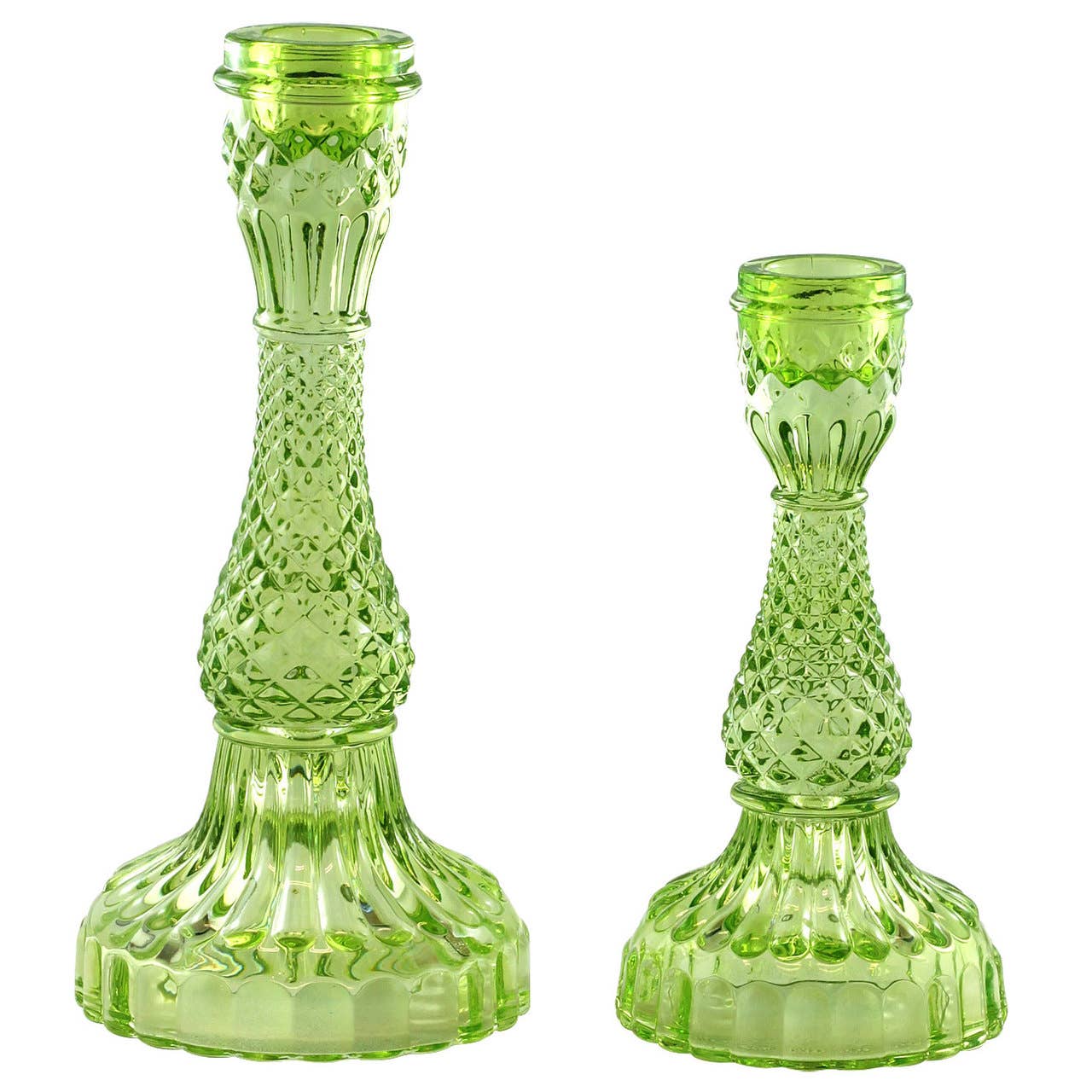 Lime Bella Candle Holders