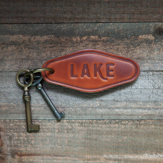 Lake Leather Motel Keychain