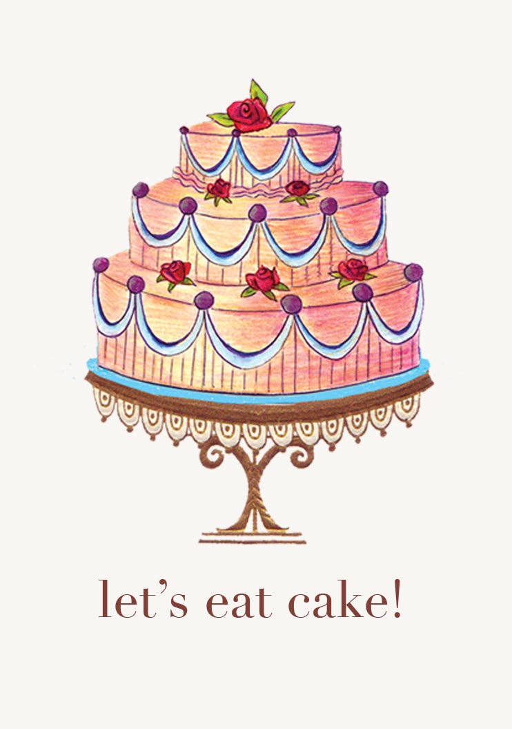 Let's Eat Cake • Mini Enclosure Card